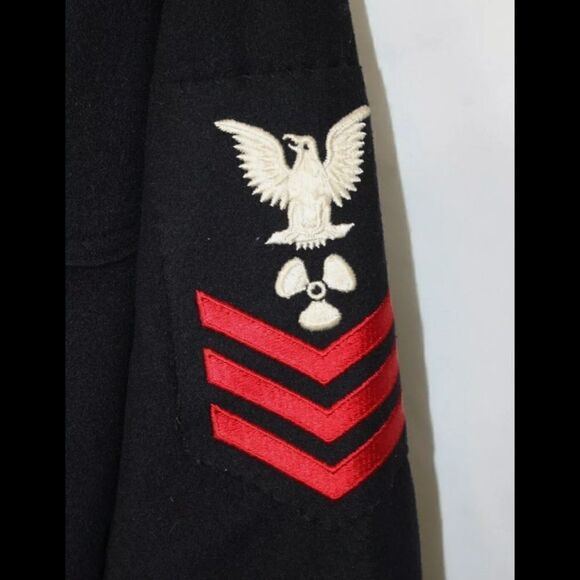 U.S.S. U.S. GRANT NAVY WOOL MALE ENLISTED SERVICE DRESS UNIFORM - Picture 3 of 6